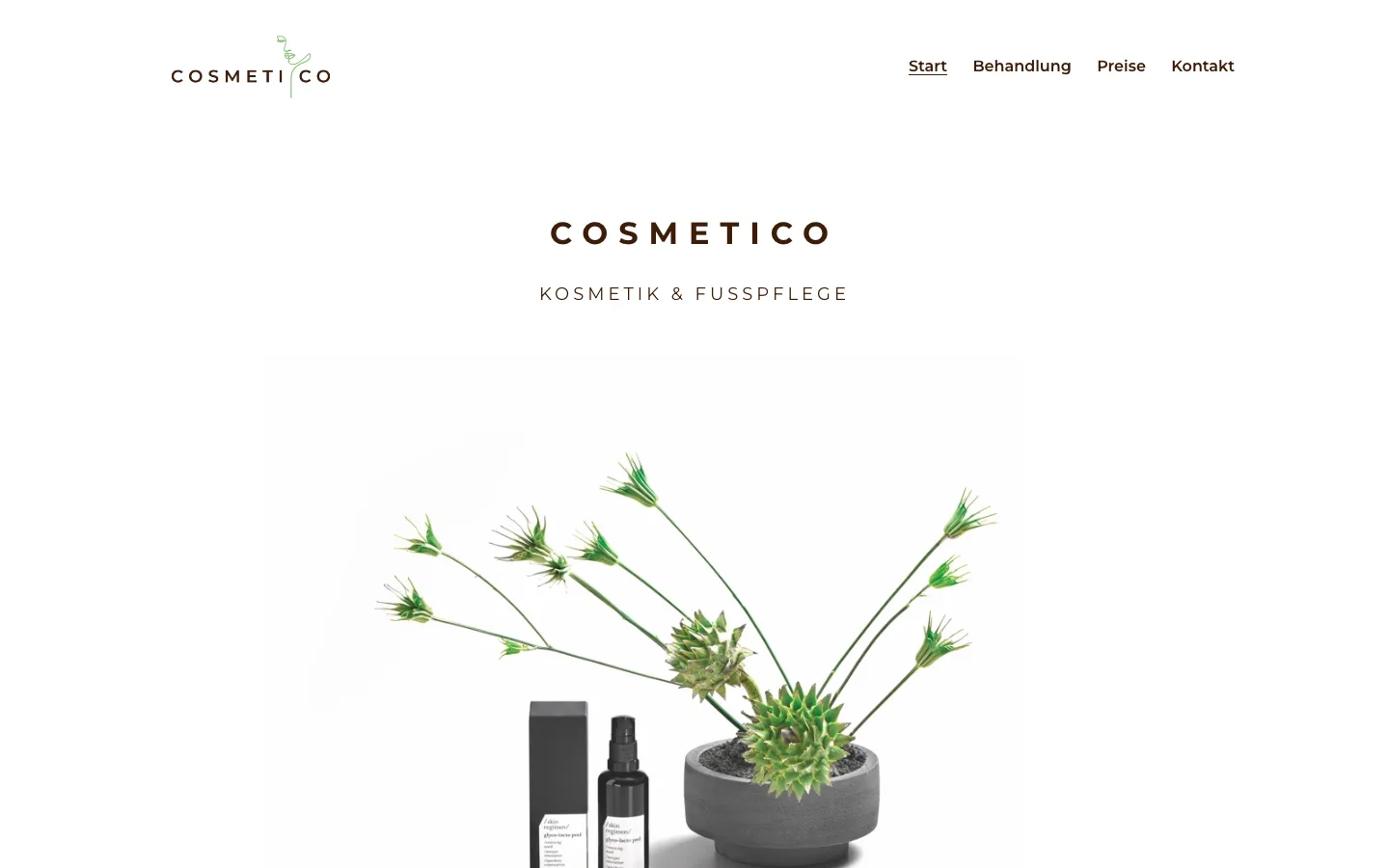 Cosmetico — E-Commerce fürs Kosmetikstudio — Ansicht 1